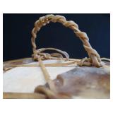 HUGE NATIVE AMERICAN PUEBLO-STYLE CEREMONIAL DRUM