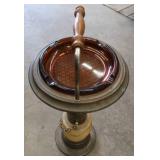 VINTAGE STANDING ASHTRAY.