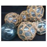 JAPANESE GLASS FISHING FLOATS.