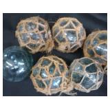 JAPANESE GLASS FISHING FLOATS.