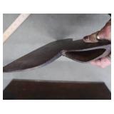 ANTIQUE  BROAD HEAD AXE HEAD / VINTAGE METAL TOOL BOX
