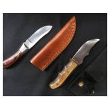 2 NEW KNIVES WITH SHEATHS