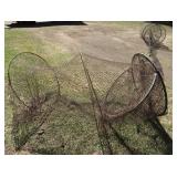 VINTAGE FISHING HOOP NET