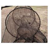 VINTAGE FISHING HOOP NET
