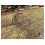 VINTAGE FISHING HOOP NET