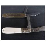 BEAR & SON DAMASCUS POCKET KNIFE & SMITH AND WESSON COLLECTIBLE