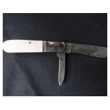 BEAR & SON DAMASCUS POCKET KNIFE & SMITH AND WESSON COLLECTIBLE