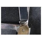 BEAR & SON DAMASCUS POCKET KNIFE & SMITH AND WESSON COLLECTIBLE