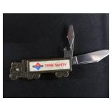 VINTAGE TREE BRAND PEARL  CINCH TRAPPER KNIFE