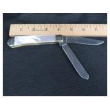 VINTAGE TREE BRAND PEARL  CINCH TRAPPER KNIFE