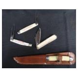 MOTHER OF PEARL KNIFE LOT