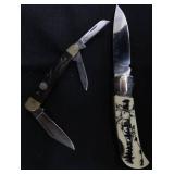 2 VINTAGE FOLDABLE KNIVES