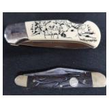 2 VINTAGE FOLDABLE KNIVES