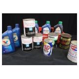 LOT OF VINTAGE OILS AND LUBRICANTS