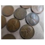 4 ROLLS OF FOREVER STAMPS AND WHEAT PENNIES