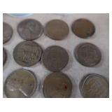 4 ROLLS OF FOREVER STAMPS AND WHEAT PENNIES