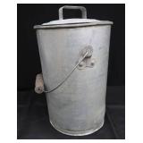 VINTAGE GALVANIZED ASH CAN