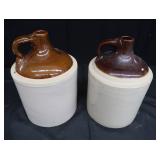 2 ANTIQUE WESTERN STONEWARE JUGS