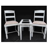 SOLID WOOD CHAIRS & TABLE