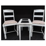 SOLID WOOD CHAIRS & TABLE