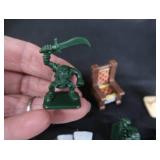 VINTAGE HEROQUEST MINIS/ FURNITURE / WEAPONS AND MORE