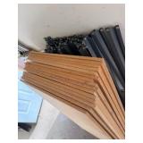 4 Units of Heavy-duty Boltless Steel/Wood shelving units