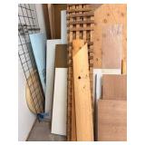 Large Mixed Lumber Lot up to 10/12’ tall – Plywood, Panels, Trim, Lattice & Assorted Wood – Shop Cleanout / Project Bundle