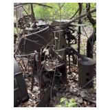 LARGE cast iron farming equipment.