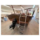 2020 Homemade Open Motor boat 21’6” – MerCruiser Inboard/Outdrive – Trailer (1989) Included
