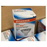 SYLVANIA LEDVANCE Tru-Aim 50W MR16 Halogen Spotlight Bulbs - 12V 10 Degree Beam (Box)