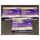 HealthCare Aisle Omeprazole 20 mg Delayed-Release Capsules (Lot of 3)