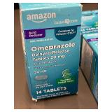 Amazon Basic Care Omeprazole 20 mg Delayed Release Tablets - 6 Boxes (84 Tablets) Exp 2025-12