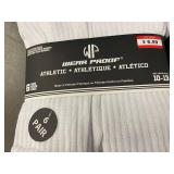 Wear Proof Men's Crew Socks - 6 Pairs per Pack, White, Size 10-13 (Lot of 2)
