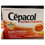 Cepacol Extra Strength Sore Throat Lozenges Honey Lemon Flavor (Lot of 2)