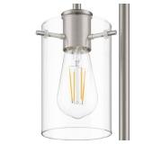 Regan 20' Brushed Nickel Table Lamp with Shade