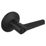 Freedom Matte Black Keyed Entry Door Lever (6 pack
