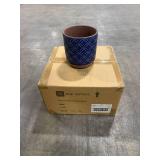 Griffy Small 2 qt Blue Ceramic Pot (Pack of 4)