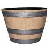 Natural Oak Resin Pots, 17.7' Dia (8 pack)