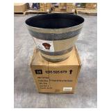 Natural Oak Resin Pots, 17.7' Dia (8 pack)