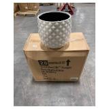 Pineapple Planter 14 qt Resin White (4 pack)