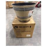 Natural Oak Resin Pots, 17.7' Dia (8 pack)