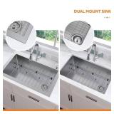 AIO Dolancourt 33' Kitchen Sink with Faucet