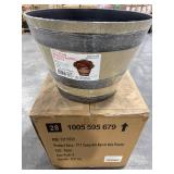 Natural Oak Resin Pots, 17.7' Dia (8 pack)