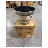 Natural Oak Resin Pots, 17.7' Dia (8 pack)