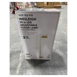 Wesleigh 59 in. LED Floor Lamp: 3 CCT dimmer