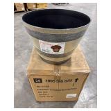 Natural Oak Resin Pots, 17.7' Dia (8 pack)