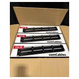 Lot of 9 Cat 5E Patch Panels