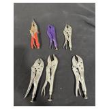 Assorted Locking Pliers Lot