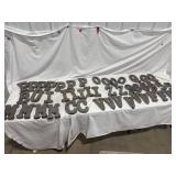 Metal Letters & Numbers Lot