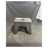 Black Plastic Folding Step Stool